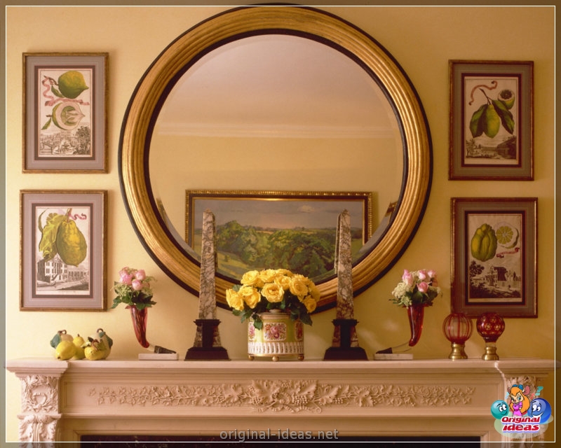 Mirror en la pared - 80 fotos de ideas de diseño originales (pared, diseño, Cómo elegir espejo, espejo fijación espejo, espejo para espejo) Mirror en la pared - 80 fotos de ideas de diseño originales