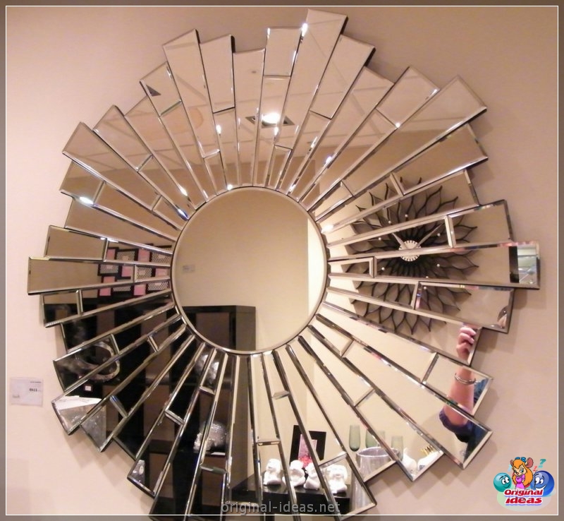 Mirror en la pared - 80 fotos de ideas de diseño originales (pared, diseño, Cómo elegir espejo, espejo fijación espejo, espejo para espejo) Mirror en la pared - 80 fotos de ideas de diseño originales