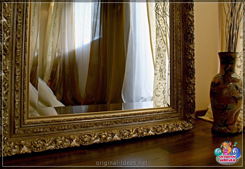 Mirror en la pared - 80 fotos de ideas de diseño originales (pared, diseño, Cómo elegir espejo, espejo fijación espejo, espejo para espejo) Mirror en la pared - 80 fotos de ideas de diseño originales