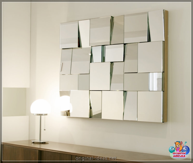 Mirror en la pared - 80 fotos de ideas de diseño originales (pared, diseño, Cómo elegir espejo, espejo fijación espejo, espejo para espejo) Mirror en la pared - 80 fotos de ideas de diseño originales