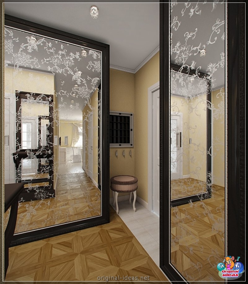 Mirror en la pared - 80 fotos de ideas de diseño originales (pared, diseño, Cómo elegir espejo, espejo fijación espejo, espejo para espejo) Mirror en la pared - 80 fotos de ideas de diseño originales