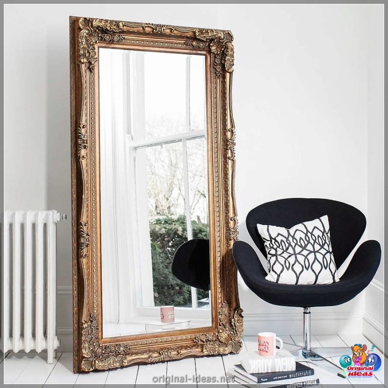 Mirror en la pared - 80 fotos de ideas de diseño originales (pared, diseño, Cómo elegir espejo, espejo fijación espejo, espejo para espejo) Mirror en la pared - 80 fotos de ideas de diseño originales