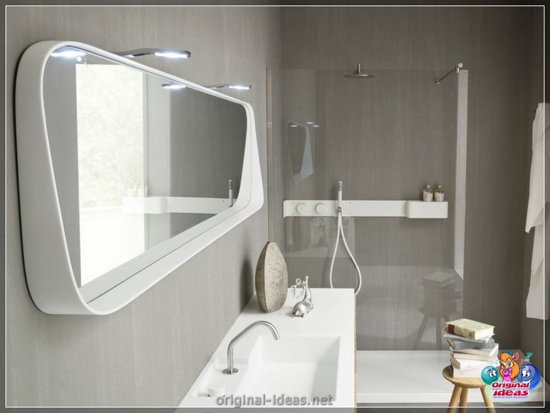 Mirror en la pared - 80 fotos de ideas de diseño originales (pared, diseño, Cómo elegir espejo, espejo fijación espejo, espejo para espejo) Mirror en la pared - 80 fotos de ideas de diseño originales