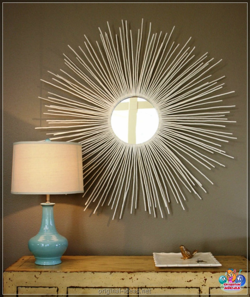 Mirror en la pared - 80 fotos de ideas de diseño originales (pared, diseño, Cómo elegir espejo, espejo fijación espejo, espejo para espejo) Mirror en la pared - 80 fotos de ideas de diseño originales