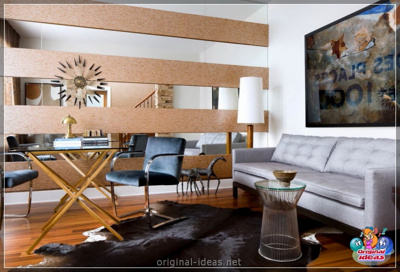 Mirror en la pared - 80 fotos de ideas de diseño originales (pared, diseño, Cómo elegir espejo, espejo fijación espejo, espejo para espejo) Mirror en la pared - 80 fotos de ideas de diseño originales