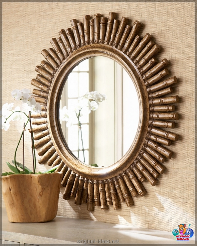 Mirror en la pared - 80 fotos de ideas de diseño originales (pared, diseño, Cómo elegir espejo, espejo fijación espejo, espejo para espejo) Mirror en la pared - 80 fotos de ideas de diseño originales
