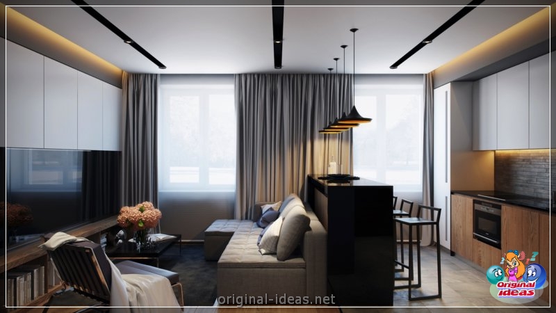 Diseño de apartamentos 35 metros cuadrados. metro. - 70 fotos de las mejores ideas de diseño (diseño, apartamentos, metros, cuadrados, metro) Diseño de apartamentos 35 metros cuadrados. metro. - 70 fotos de las mejores ideas de diseño