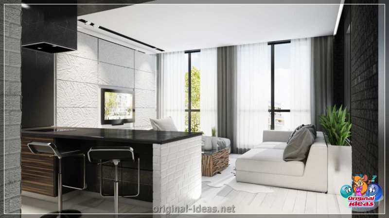 Diseño de apartamentos 35 metros cuadrados. metro. - 70 fotos de las mejores ideas de diseño (diseño, apartamentos, metros, cuadrados, metro) Diseño de apartamentos 35 metros cuadrados. metro. - 70 fotos de las mejores ideas de diseño