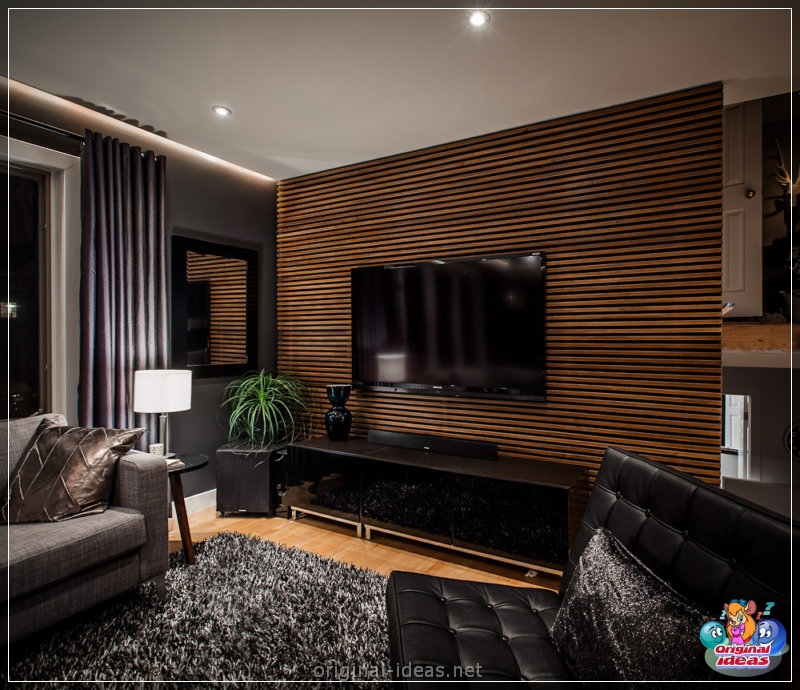 TV en la pared: ideas de diseño y combinación elegantes en el interior (pared, diseño, interior, para televisor pared) TV en la pared: ideas de diseño y combinación elegantes en el interior