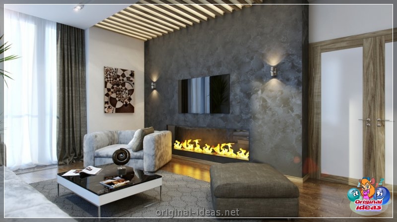 TV en la pared: ideas de diseño y combinación elegantes en el interior (pared, diseño, interior, para televisor pared) TV en la pared: ideas de diseño y combinación elegantes en el interior