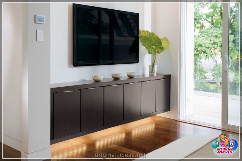 TV en la pared: ideas de diseño y combinación elegantes en el interior (pared, diseño, interior, para televisor pared) TV en la pared: ideas de diseño y combinación elegantes en el interior