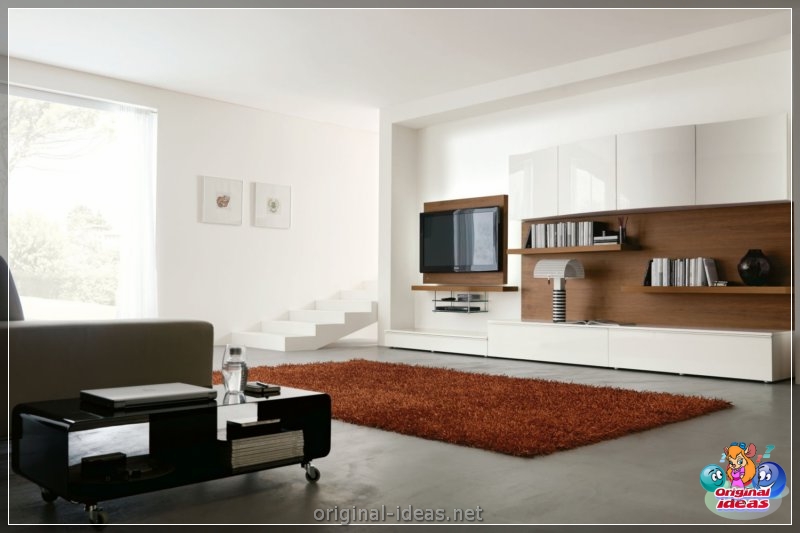 TV en la pared: ideas de diseño y combinación elegantes en el interior (pared, diseño, interior, para televisor pared) TV en la pared: ideas de diseño y combinación elegantes en el interior