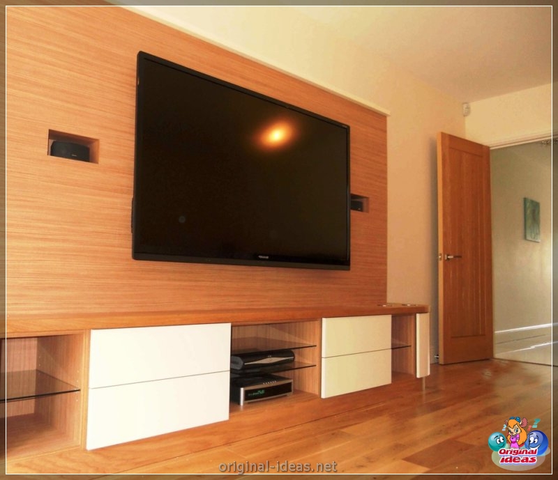 TV en la pared: ideas de diseño y combinación elegantes en el interior (pared, diseño, interior, para televisor pared) TV en la pared: ideas de diseño y combinación elegantes en el interior