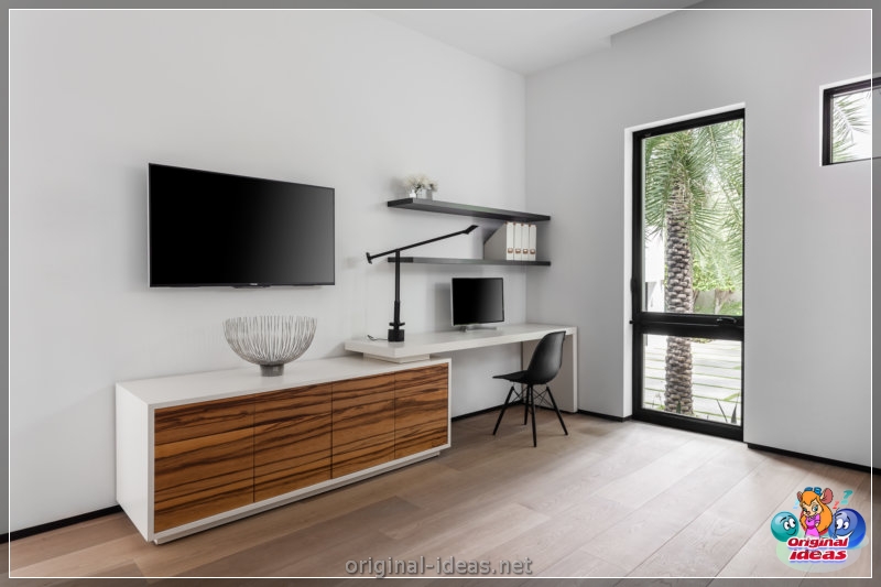 TV en la pared: ideas de diseño y combinación elegantes en el interior (pared, diseño, interior, para televisor pared) TV en la pared: ideas de diseño y combinación elegantes en el interior