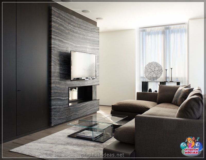 TV en la pared: ideas de diseño y combinación elegantes en el interior (pared, diseño, interior, para televisor pared) TV en la pared: ideas de diseño y combinación elegantes en el interior