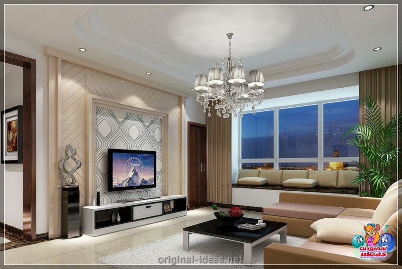TV en la pared: ideas de diseño y combinación elegantes en el interior (pared, diseño, interior, para televisor pared) TV en la pared: ideas de diseño y combinación elegantes en el interior