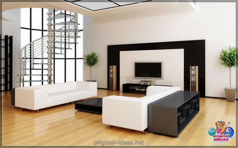 TV en la pared: ideas de diseño y combinación elegantes en el interior (pared, diseño, interior, para televisor pared) TV en la pared: ideas de diseño y combinación elegantes en el interior