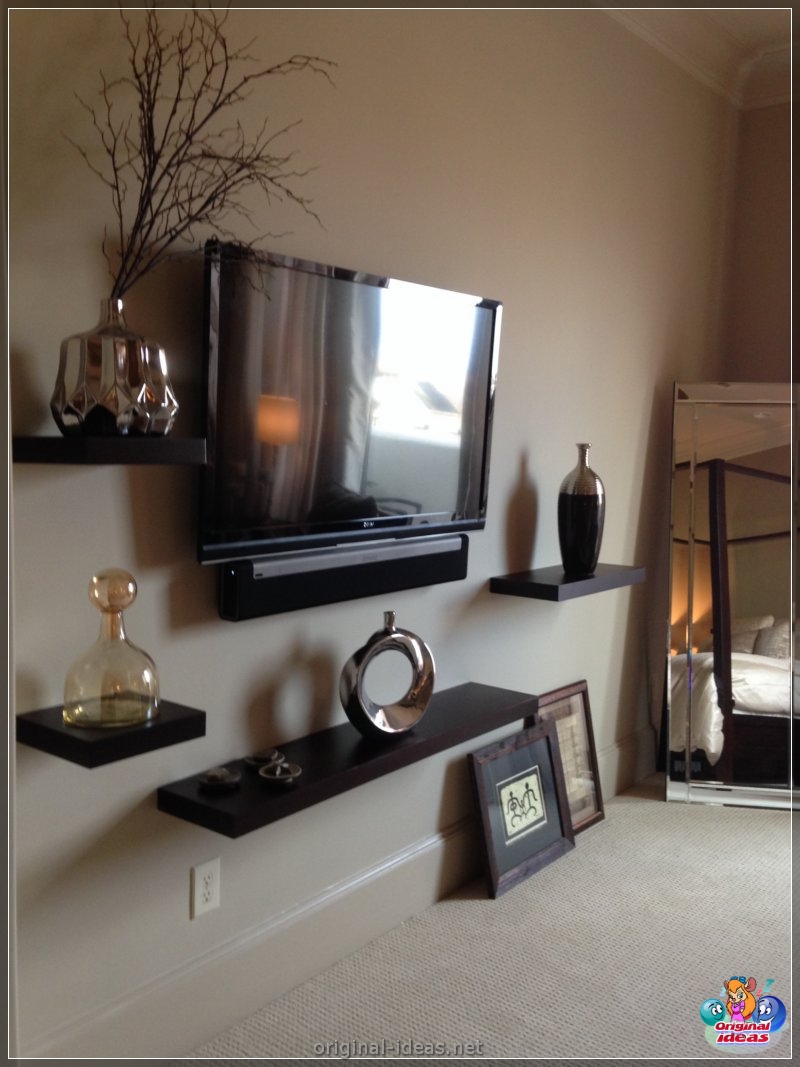 TV en la pared: ideas de diseño y combinación elegantes en el interior (pared, diseño, interior, para televisor pared) TV en la pared: ideas de diseño y combinación elegantes en el interior