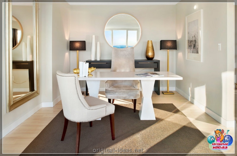 Golden color of the walls - 70 photos of options for the perfect combination (golden, color, walls, combination, combination golden other, combination golden other shades) Golden color of the walls - 70 photos of options for the perfect combination