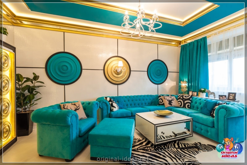 Golden color of the walls - 70 photos of options for the perfect combination (golden, color, walls, combination, combination golden other, combination golden other shades) Golden color of the walls - 70 photos of options for the perfect combination
