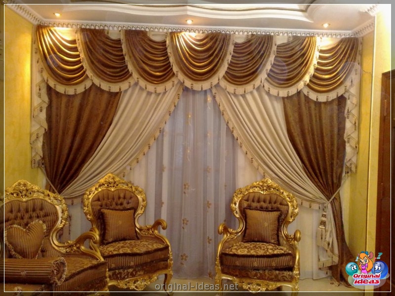 Golden color of the walls - 70 photos of options for the perfect combination (golden, color, walls, combination, combination golden other, combination golden other shades) Golden color of the walls - 70 photos of options for the perfect combination