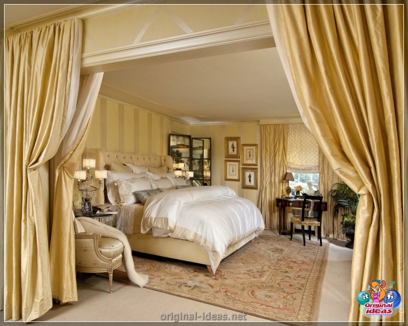 Golden color of the walls - 70 photos of options for the perfect combination (golden, color, walls, combination, combination golden other, combination golden other shades) Golden color of the walls - 70 photos of options for the perfect combination