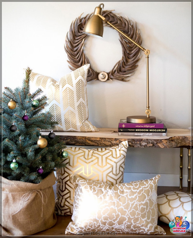 Golden color of the walls - 70 photos of options for the perfect combination (golden, color, walls, combination, combination golden other, combination golden other shades) Golden color of the walls - 70 photos of options for the perfect combination