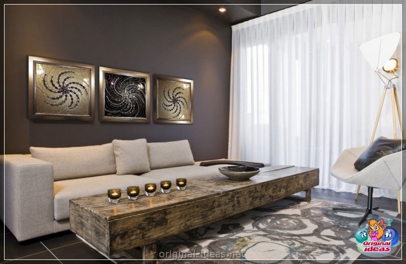 Golden color of the walls - 70 photos of options for the perfect combination (golden, color, walls, combination, combination golden other, combination golden other shades) Golden color of the walls - 70 photos of options for the perfect combination