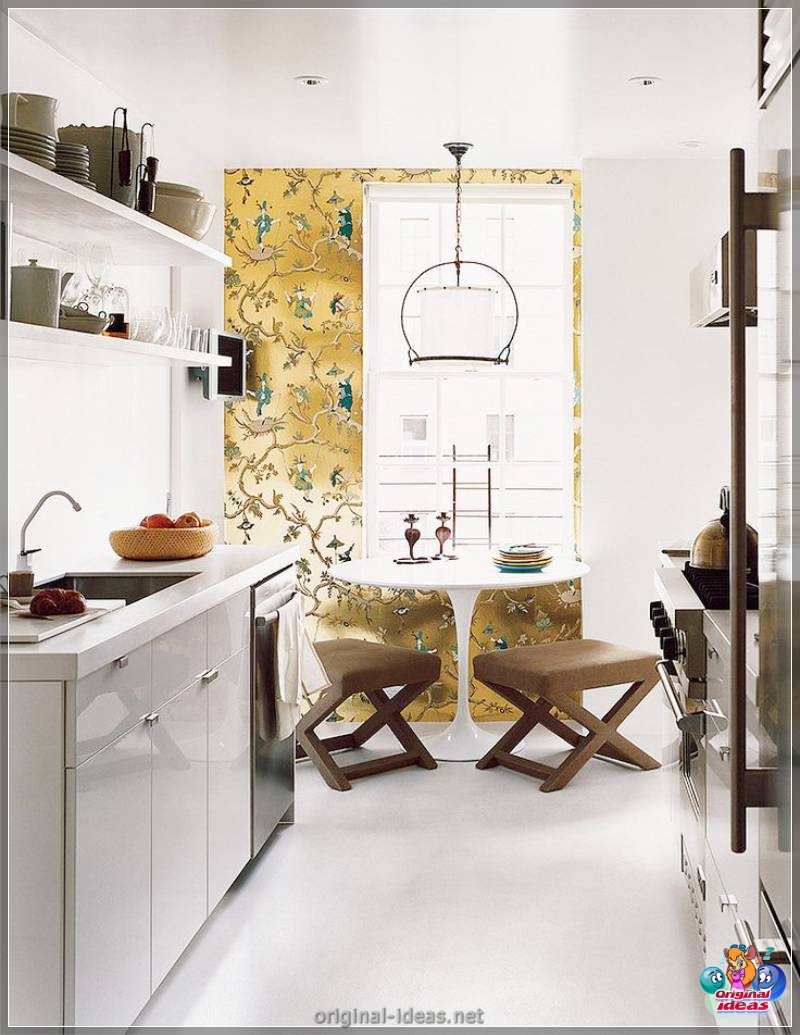 Golden color of the walls - 70 photos of options for the perfect combination (golden, color, walls, combination, combination golden other, combination golden other shades) Golden color of the walls - 70 photos of options for the perfect combination