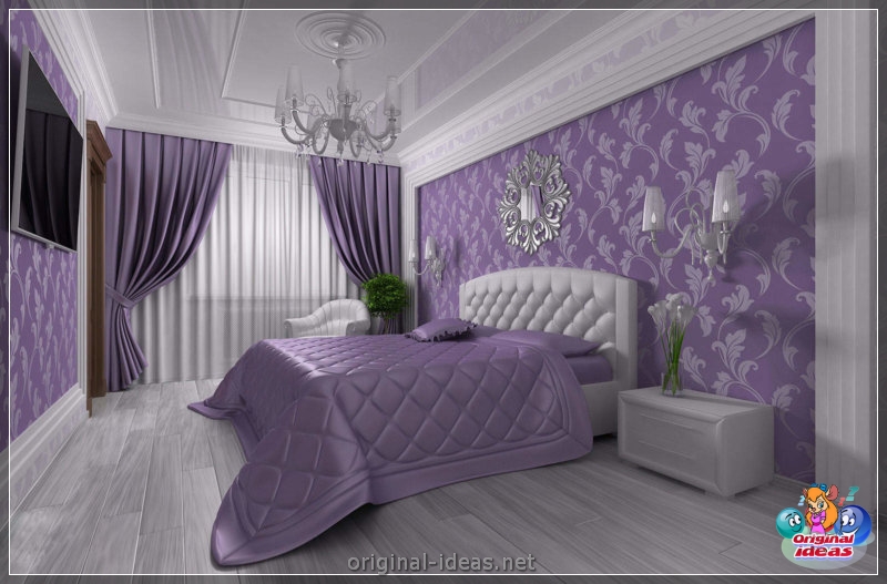 Fioletowe ściany we wnętrzu - 50 zdjęć stylowych pomysłów (fioletowe, ściany, wnętrzu, Dlaczego lepiej wybrać) Fioletowe ściany we wnętrzu - 50 zdjęć stylowych pomysłów