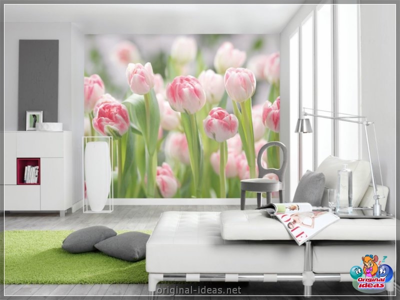 Las flores en la pared son las ideas de diseño más coloridas (68 fotos de opciones) (flores, pared, diseño, opciones, plantilla plantilla está) Las flores en la pared son las ideas de diseño más coloridas (68 fotos de opciones)