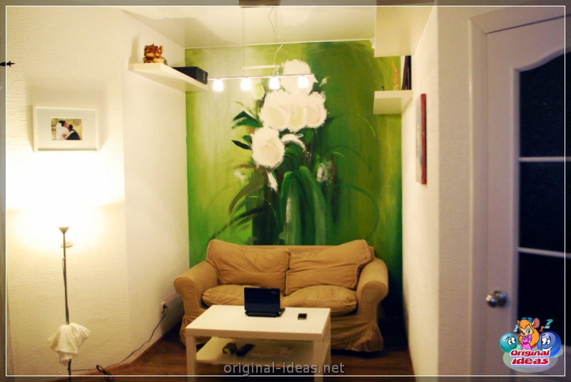 Las flores en la pared son las ideas de diseño más coloridas (68 fotos de opciones) (flores, pared, diseño, opciones, plantilla plantilla está) Las flores en la pared son las ideas de diseño más coloridas (68 fotos de opciones)
