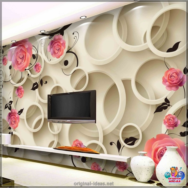 Las flores en la pared son las ideas de diseño más coloridas (68 fotos de opciones) (flores, pared, diseño, opciones, plantilla plantilla está) Las flores en la pared son las ideas de diseño más coloridas (68 fotos de opciones)