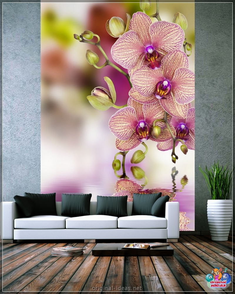Las flores en la pared son las ideas de diseño más coloridas (68 fotos de opciones) (flores, pared, diseño, opciones, plantilla plantilla está) Las flores en la pared son las ideas de diseño más coloridas (68 fotos de opciones)