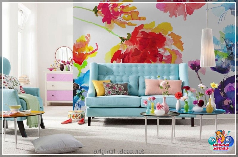 Las flores en la pared son las ideas de diseño más coloridas (68 fotos de opciones) (flores, pared, diseño, opciones, plantilla plantilla está) Las flores en la pared son las ideas de diseño más coloridas (68 fotos de opciones)