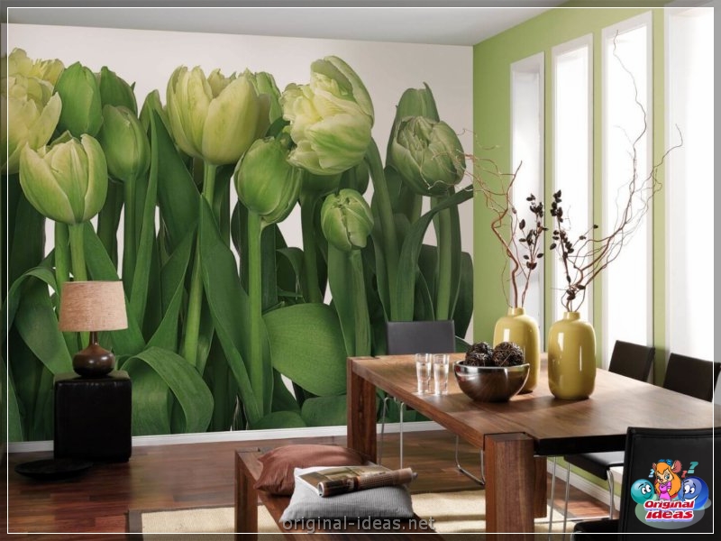 Las flores en la pared son las ideas de diseño más coloridas (68 fotos de opciones) (flores, pared, diseño, opciones, plantilla plantilla está) Las flores en la pared son las ideas de diseño más coloridas (68 fotos de opciones)
