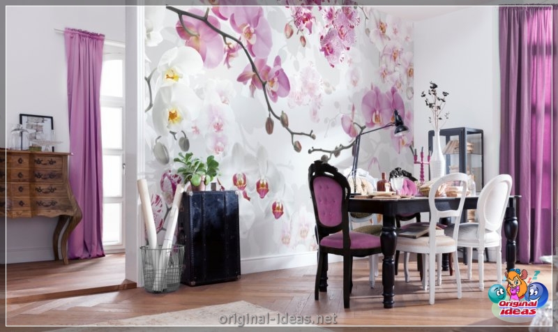 Las flores en la pared son las ideas de diseño más coloridas (68 fotos de opciones) (flores, pared, diseño, opciones, plantilla plantilla está) Las flores en la pared son las ideas de diseño más coloridas (68 fotos de opciones)