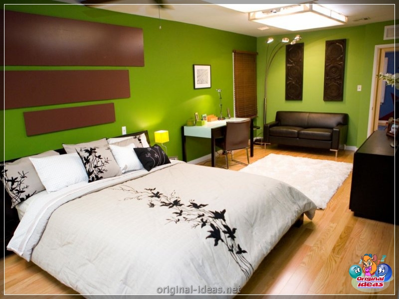 Diseño de pared en el dormitorio: 70 fotos de las mejores ideas de diseñadores (diseño, pared, dormitorio, fotos, mejores, fotos paredes dormitorio) Diseño de pared en el dormitorio: 70 fotos de las mejores ideas de diseñadores