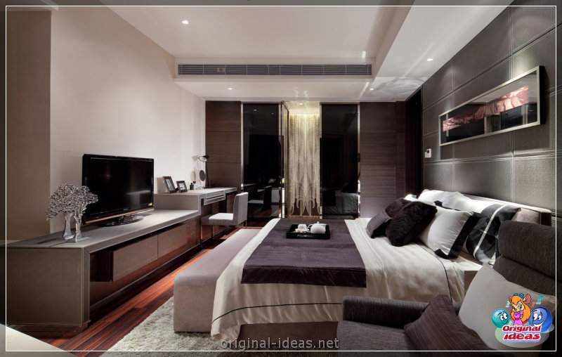Diseño de pared en el dormitorio: 70 fotos de las mejores ideas de diseñadores (diseño, pared, dormitorio, fotos, mejores, fotos paredes dormitorio) Diseño de pared en el dormitorio: 70 fotos de las mejores ideas de diseñadores