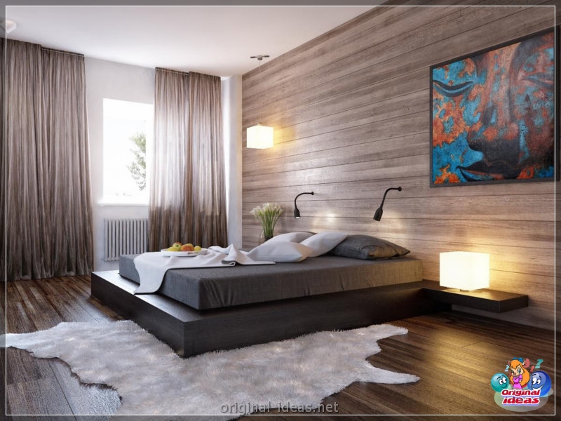 Diseño de pared en el dormitorio: 70 fotos de las mejores ideas de diseñadores (diseño, pared, dormitorio, fotos, mejores, fotos paredes dormitorio) Diseño de pared en el dormitorio: 70 fotos de las mejores ideas de diseñadores