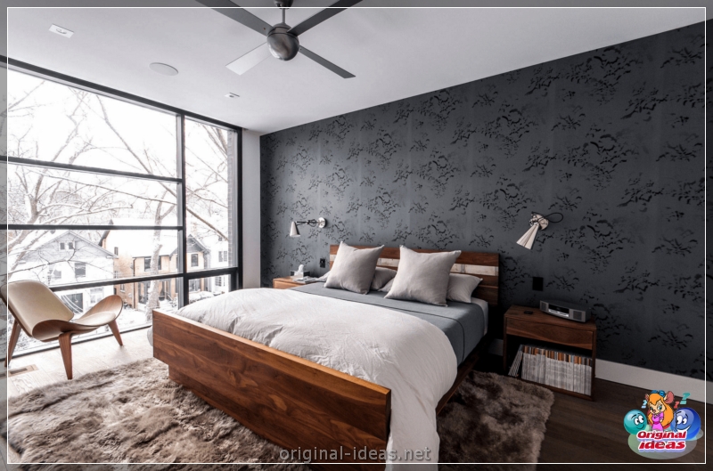 Diseño de pared en el dormitorio: 70 fotos de las mejores ideas de diseñadores (diseño, pared, dormitorio, fotos, mejores, fotos paredes dormitorio) Diseño de pared en el dormitorio: 70 fotos de las mejores ideas de diseñadores