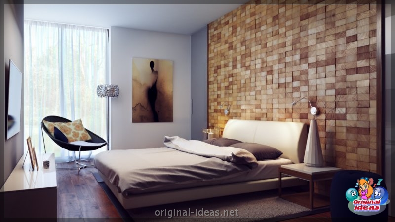 Diseño de pared en el dormitorio: 70 fotos de las mejores ideas de diseñadores (diseño, pared, dormitorio, fotos, mejores, fotos paredes dormitorio) Diseño de pared en el dormitorio: 70 fotos de las mejores ideas de diseñadores