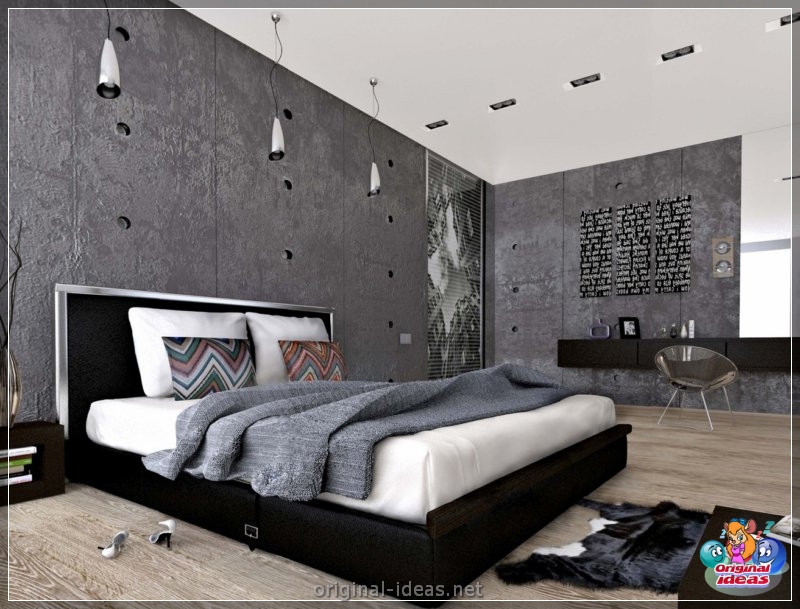 Diseño de pared en el dormitorio: 70 fotos de las mejores ideas de diseñadores (diseño, pared, dormitorio, fotos, mejores, fotos paredes dormitorio) Diseño de pared en el dormitorio: 70 fotos de las mejores ideas de diseñadores