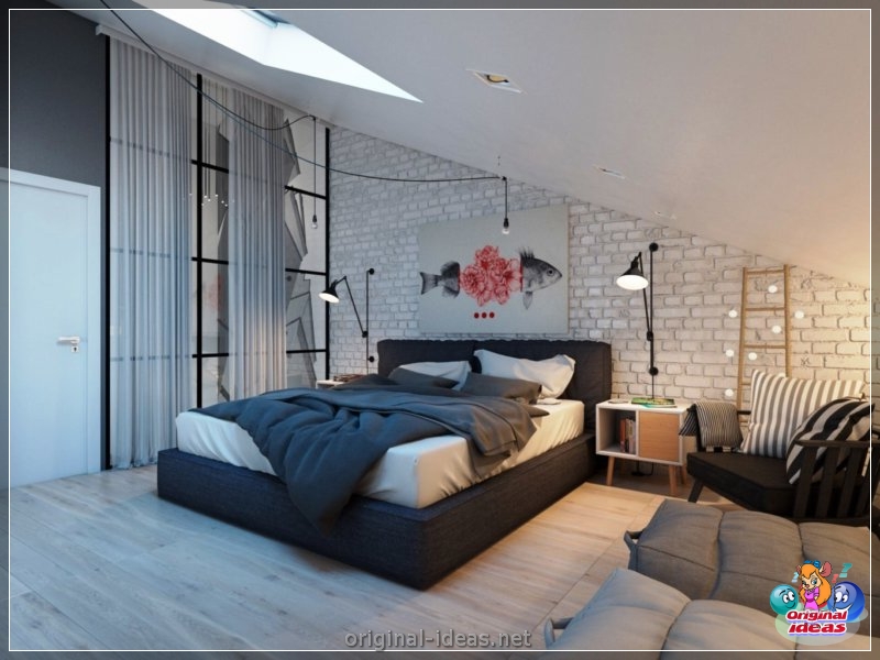 Diseño de pared en el dormitorio: 70 fotos de las mejores ideas de diseñadores (diseño, pared, dormitorio, fotos, mejores, fotos paredes dormitorio) Diseño de pared en el dormitorio: 70 fotos de las mejores ideas de diseñadores