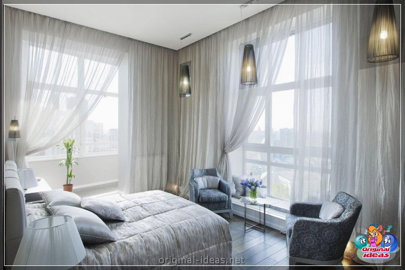 Tul en el dormitorio: 150 fotos del diseño elegante y acogedor del tul en el interior del dormitorio (dormitorio, diseño, interior, para interior dormitorio) Tul en el dormitorio: 150 fotos del diseño elegante y acogedor del tul en el interior del dormitorio