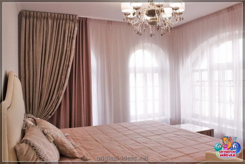 Tul en el dormitorio: 150 fotos del diseño elegante y acogedor del tul en el interior del dormitorio (dormitorio, diseño, interior, para interior dormitorio) Tul en el dormitorio: 150 fotos del diseño elegante y acogedor del tul en el interior del dormitorio