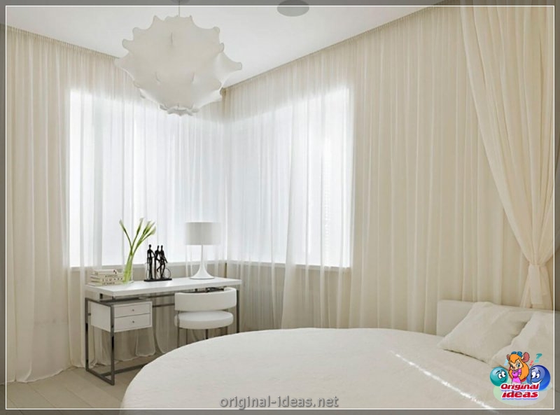Tul en el dormitorio: 150 fotos del diseño elegante y acogedor del tul en el interior del dormitorio (dormitorio, diseño, interior, para interior dormitorio) Tul en el dormitorio: 150 fotos del diseño elegante y acogedor del tul en el interior del dormitorio