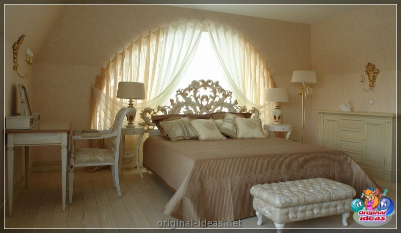 Tul en el dormitorio: 150 fotos del diseño elegante y acogedor del tul en el interior del dormitorio (dormitorio, diseño, interior, para interior dormitorio) Tul en el dormitorio: 150 fotos del diseño elegante y acogedor del tul en el interior del dormitorio