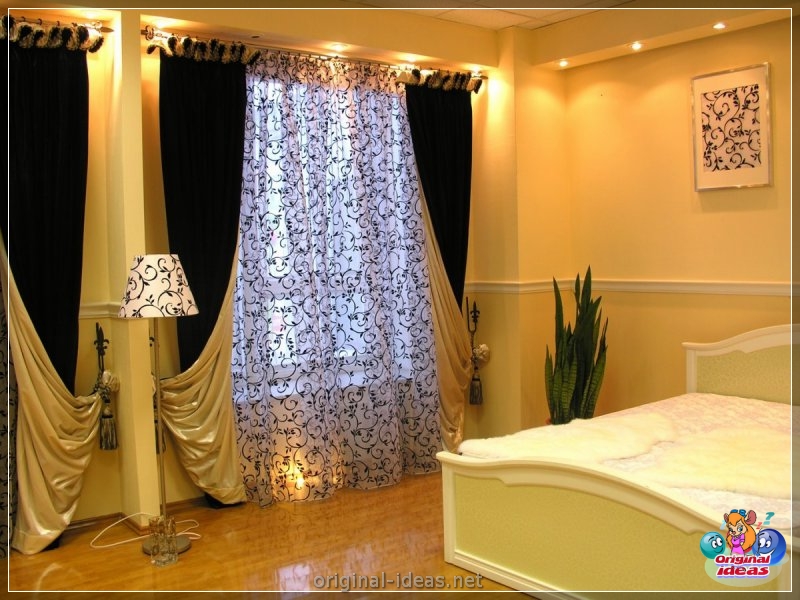 Tul en el dormitorio: 150 fotos del diseño elegante y acogedor del tul en el interior del dormitorio (dormitorio, diseño, interior, para interior dormitorio) Tul en el dormitorio: 150 fotos del diseño elegante y acogedor del tul en el interior del dormitorio