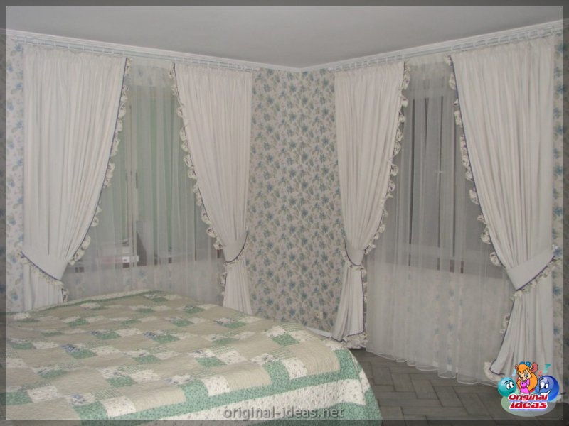 Tul en el dormitorio: 150 fotos del diseño elegante y acogedor del tul en el interior del dormitorio (dormitorio, diseño, interior, para interior dormitorio) Tul en el dormitorio: 150 fotos del diseño elegante y acogedor del tul en el interior del dormitorio